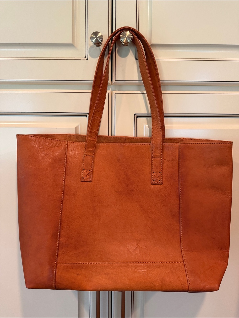 Noonday Collection Leather Tote in Warm Tan